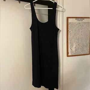 Parade Sleeveless Ribbed Black Dress